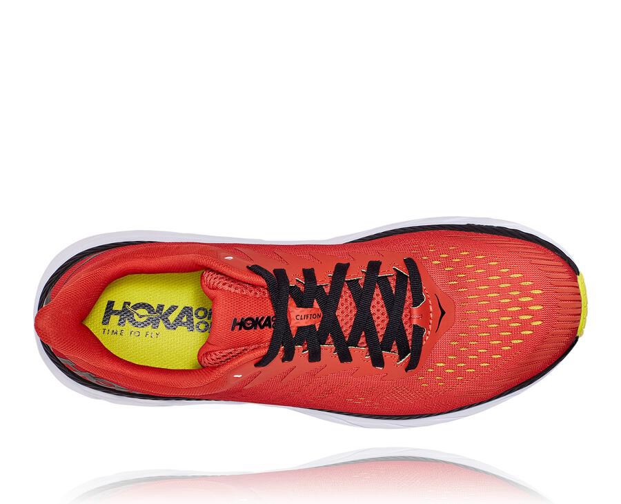 Tenis Hoka One One Masculino Vermelhas - Clifton 7 - 751-IZKUMY